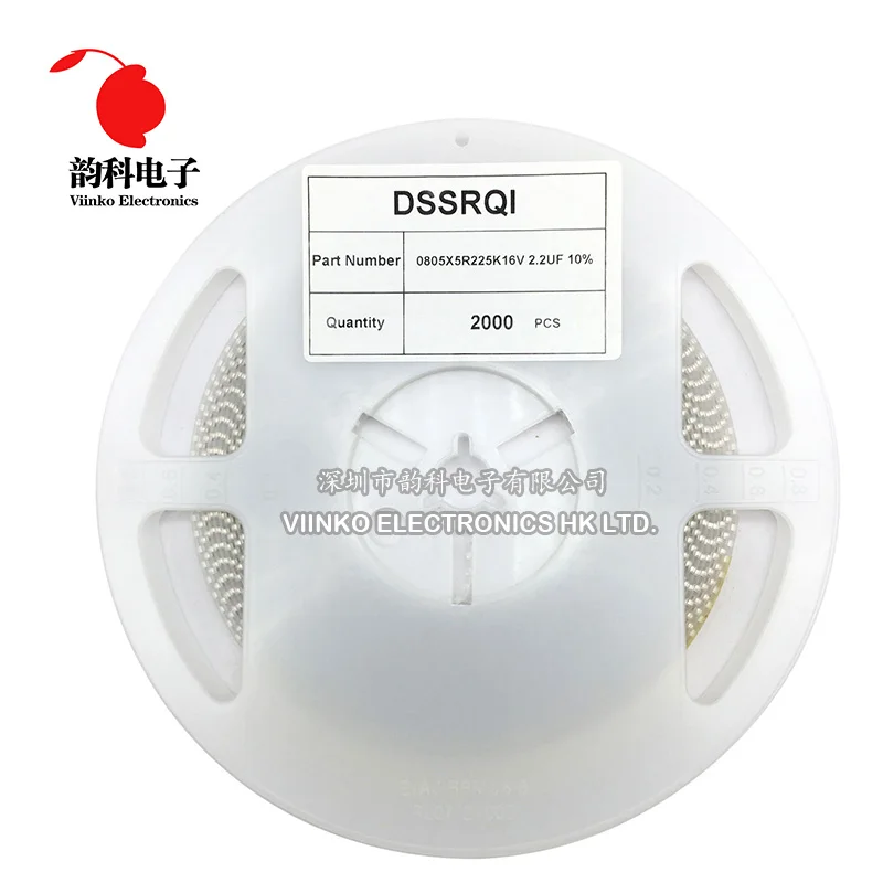 Многослойный керамический конденсатор с 1 катушкой 0805 SMD Chip 0.5pF 47 мкФ 10pF 22pF 100pF 1nF 10nF