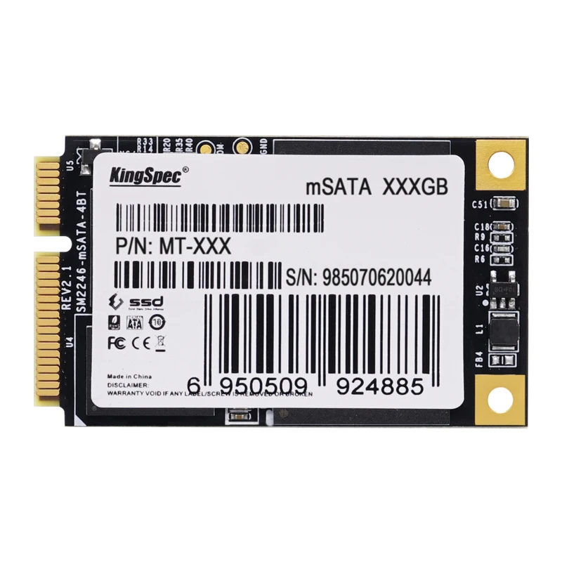 40% SATA II SSD Kingspec MSATA III 6 ГБ/СЕК. Жесткий Drive 32 ГБ 64 128 256 Для Dell M4500 Lenovo Y460 Y470|ssd hard drive|msata