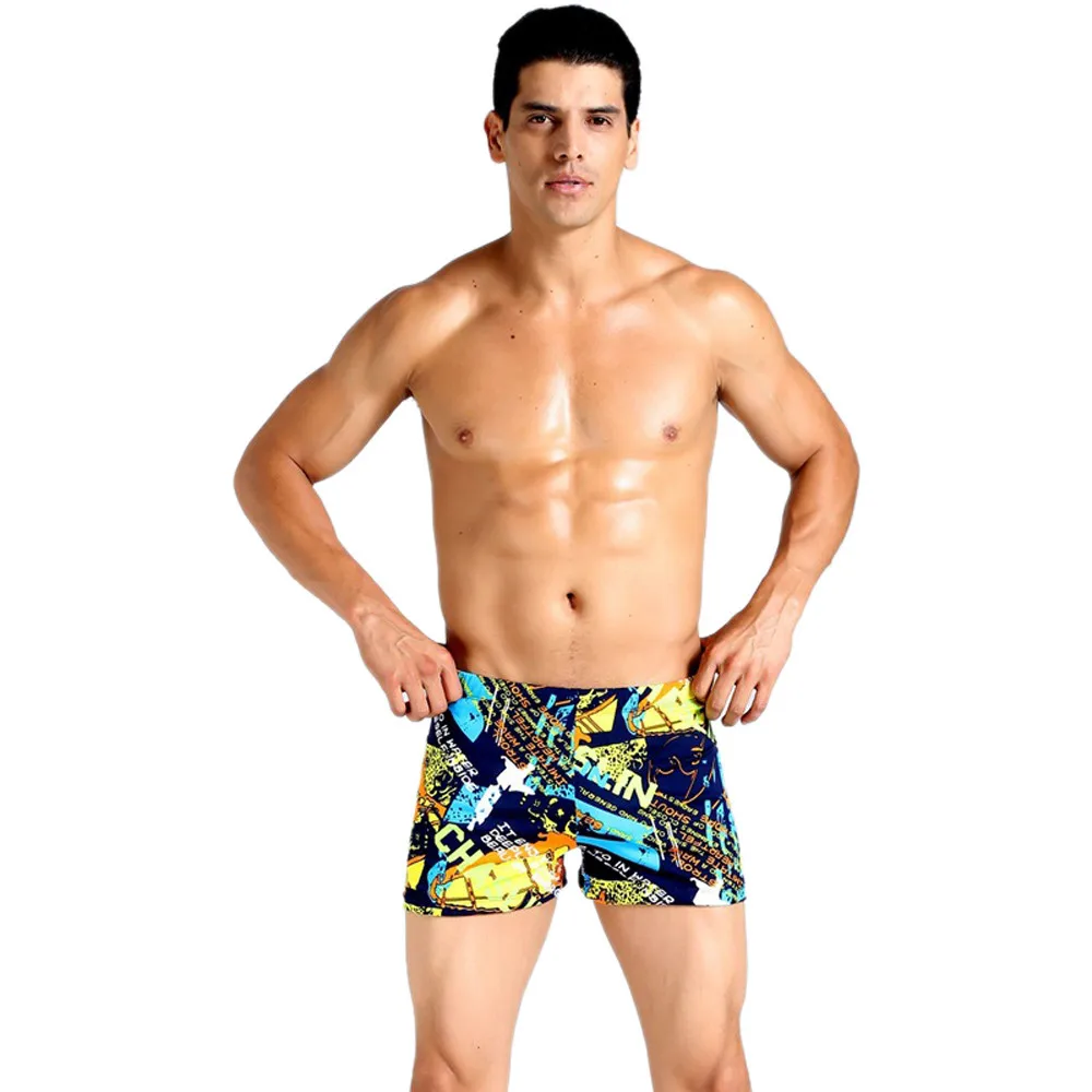 Мужские плавки с мешочком купальные шорты боксеры завязками спереди штаны