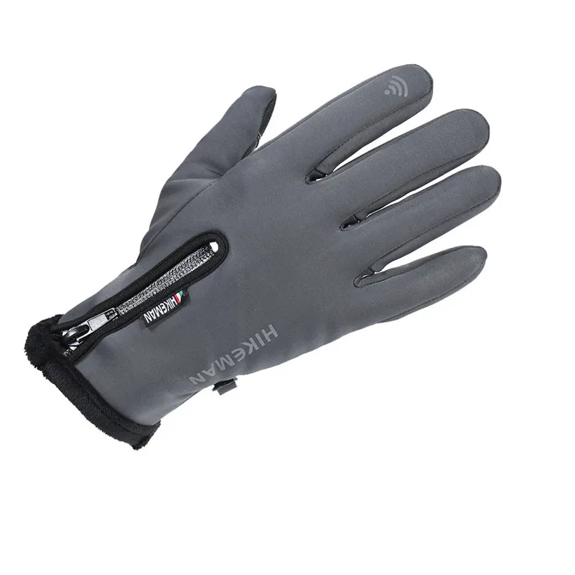 Ветрозащитные велосипедные перчатки зимние теплые для велоспорта с пальцами