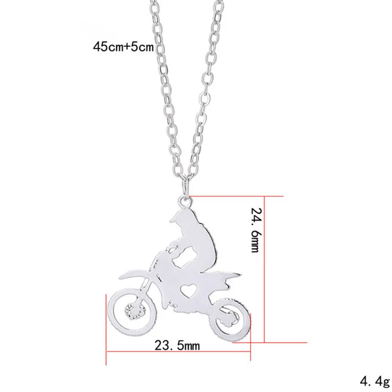 Wholesale Trendy Motorcycle Race Necklace Racing Driver Stainless Steel Heart Pendant Fashion Jewellery Gift 12pcs/lot | Украшения и