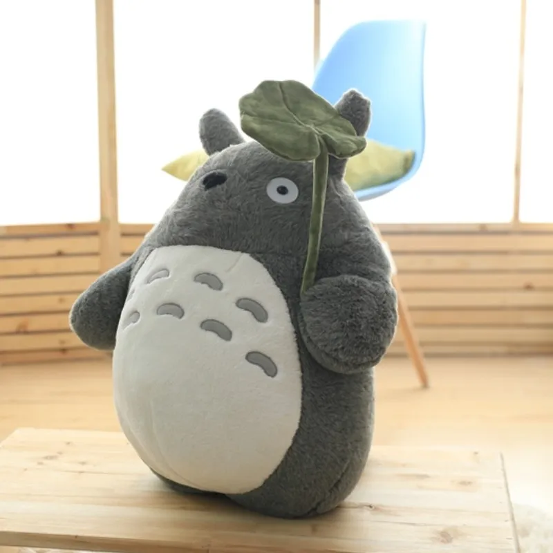 lotus totoro 30-55 см Милая Свадебная пресс-кукла Дети День рождения девочка детские игрушки Тоторо кукла большого размера Подушка Тоторо плюшевая игрушка кукла - Цвет: lotus totoro