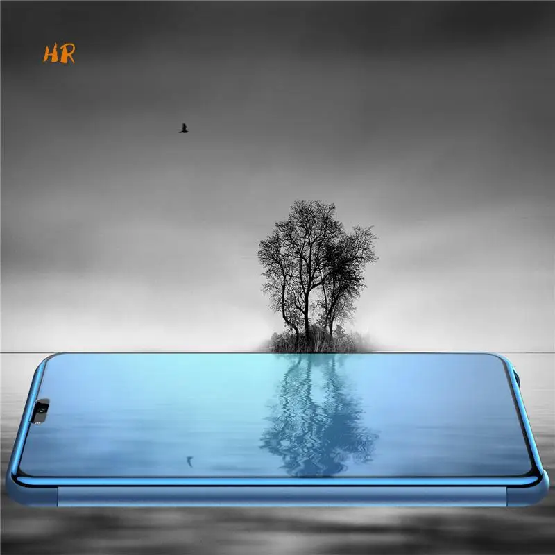 S View Smart Flip Stand Cover for Huawei Mate 10 P20 Pro P8 Lite 2017 Honor V10 9 9I Plus Note Play Mirror Case oneplus |