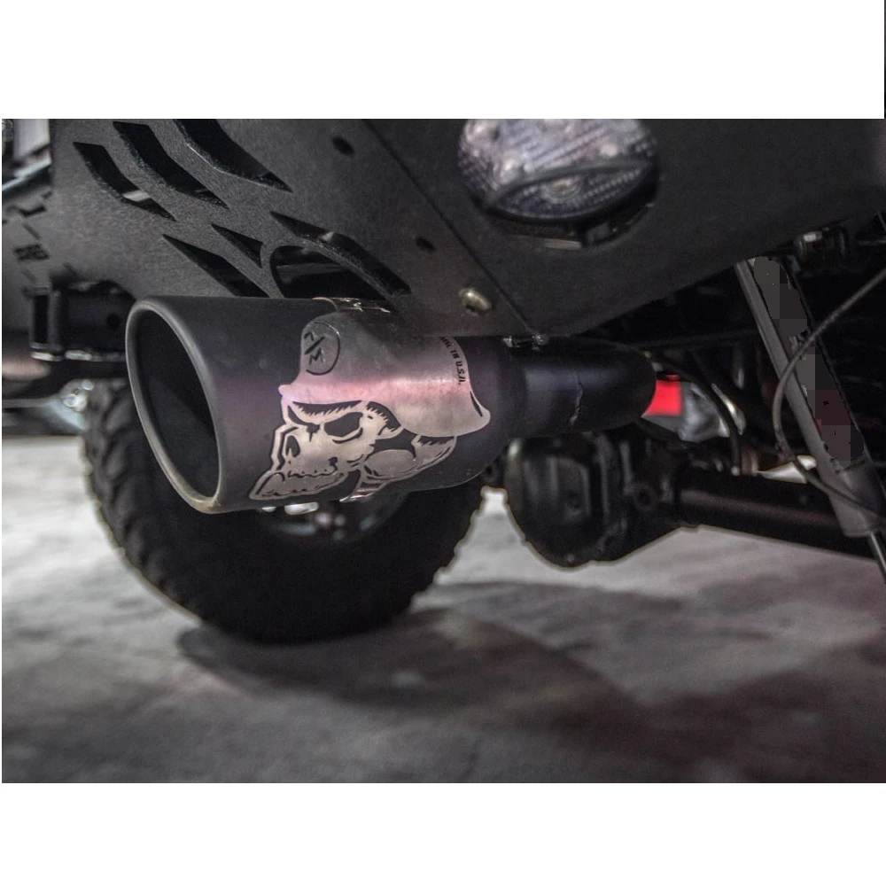 1 комплект черных стальных двойных выхлопных газов 07 17 для Jeep Wrangler JK J093|Фара авто в