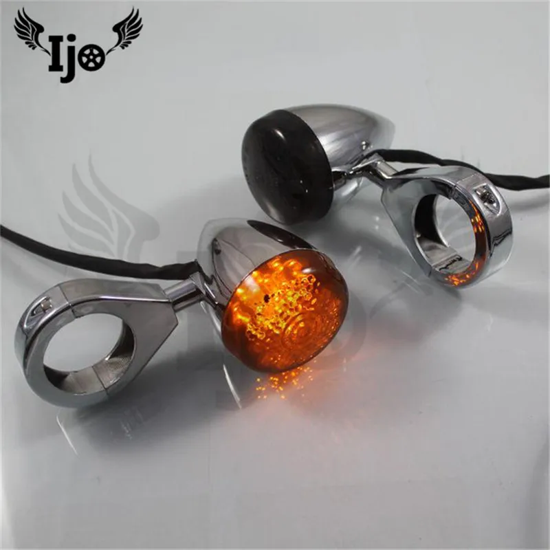 

intermitentes moto stop for Harley Davidson softail touring accessories sportster 1200 fat boy motorcycle turn signals light LED