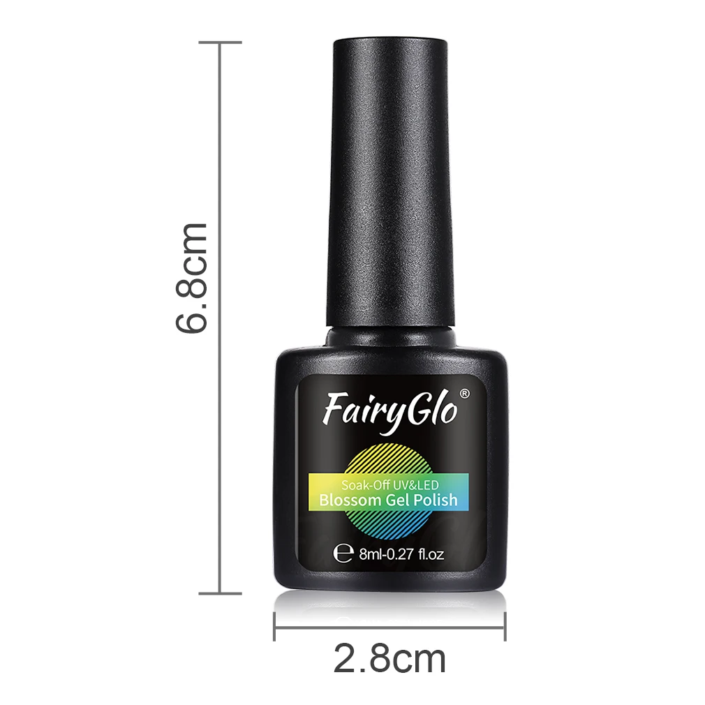 Гель лак для ногтей FairyGlo 8 мл УФ гель маникюра сделай сам волшебный эффект