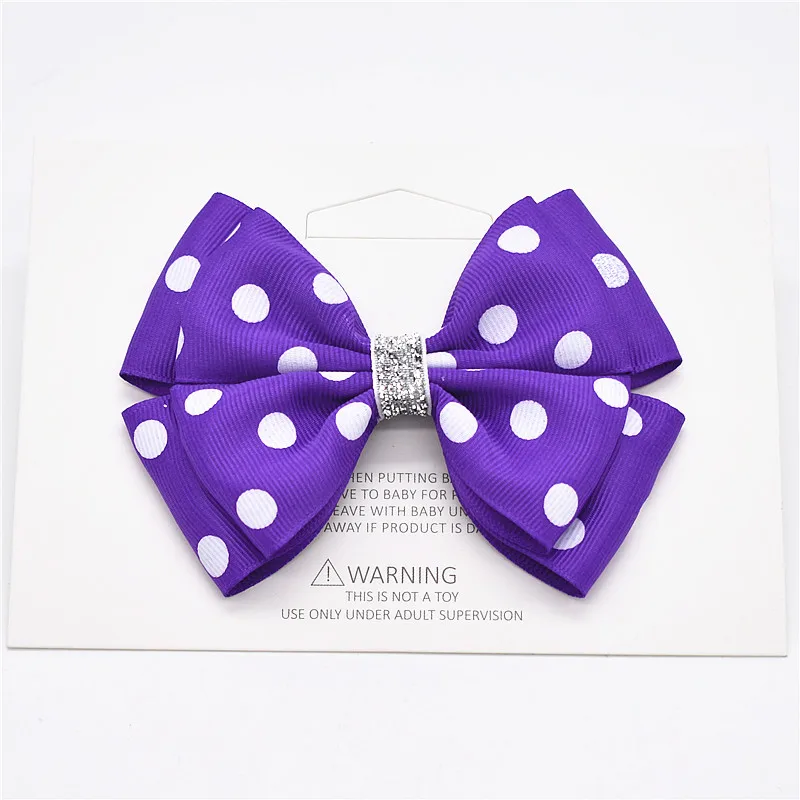 1Pcs Kids Girls Big Solid Ribbon Hair Bow Clips With Large Hairpins Boutique Hairclips Accessories | Детская одежда и обувь