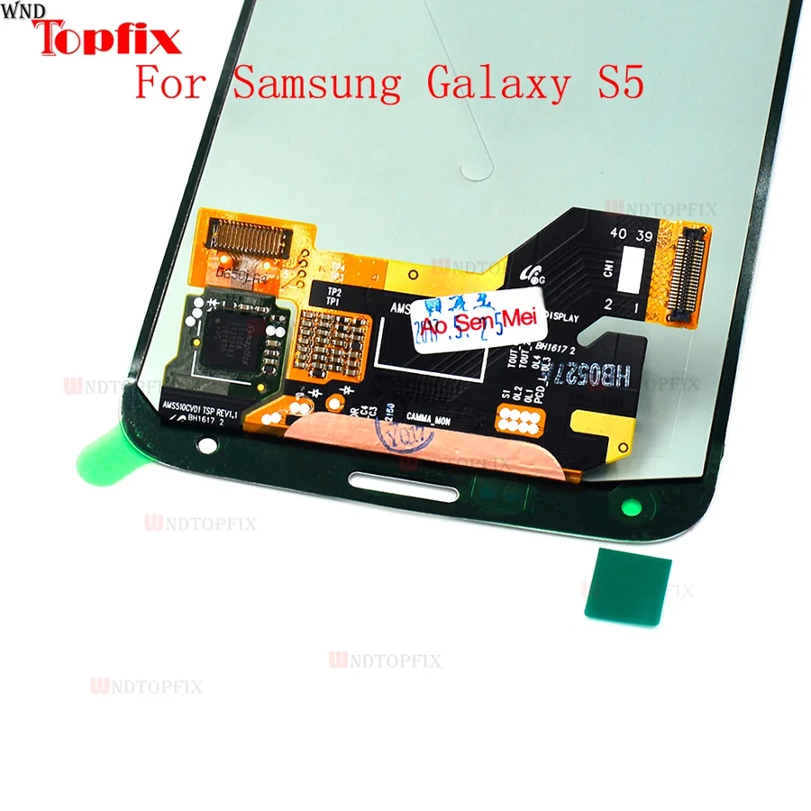Super AMOLED ЖК дисплей дигитайзер сенсорного экрана для Samsung Galaxy S5 G900F G900I G900M G900A в