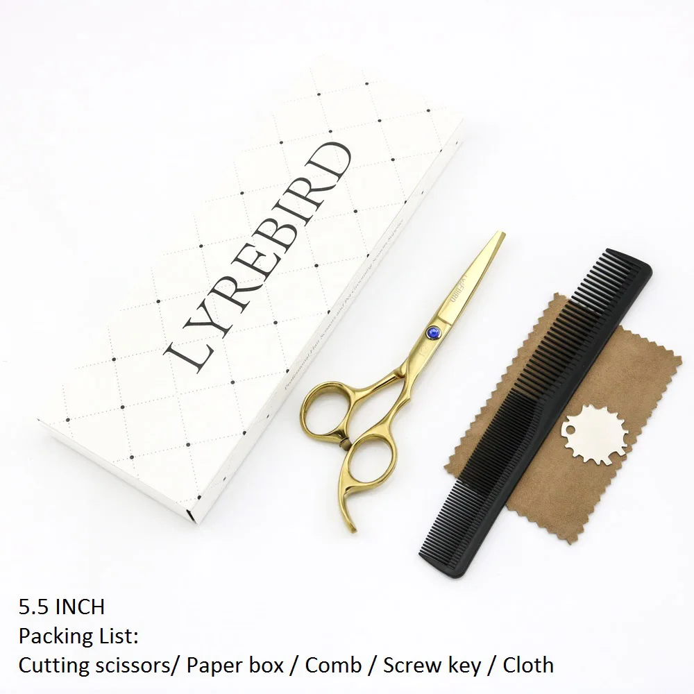 Японские Ножницы для волос парикмахерские ножницы 6 дюймов радужная или Золотая