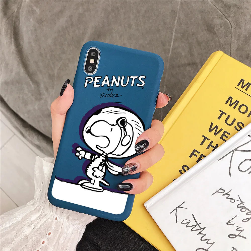 Милый чехол для телефона с арахисовым принтом Apple iPhone 7 8 6 6s Plus 11 pro X XS Max Xr Space astronaut