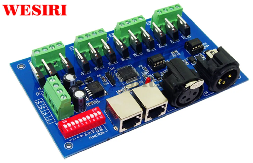 12-канальный декодер DMX512 12 каналов 4 группы каждого канала максимальный выход RGB 3A