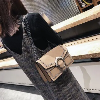 Новый люксовый бренд сумка Женщины сумки маленькая жемчужина Креста тела Ретро