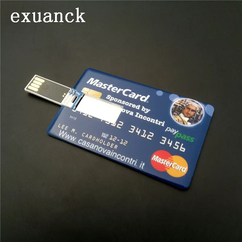 Exuanck белая карта usb Флеш накопитель изготовленным на заказ логосом печати 4-32GB 2 0