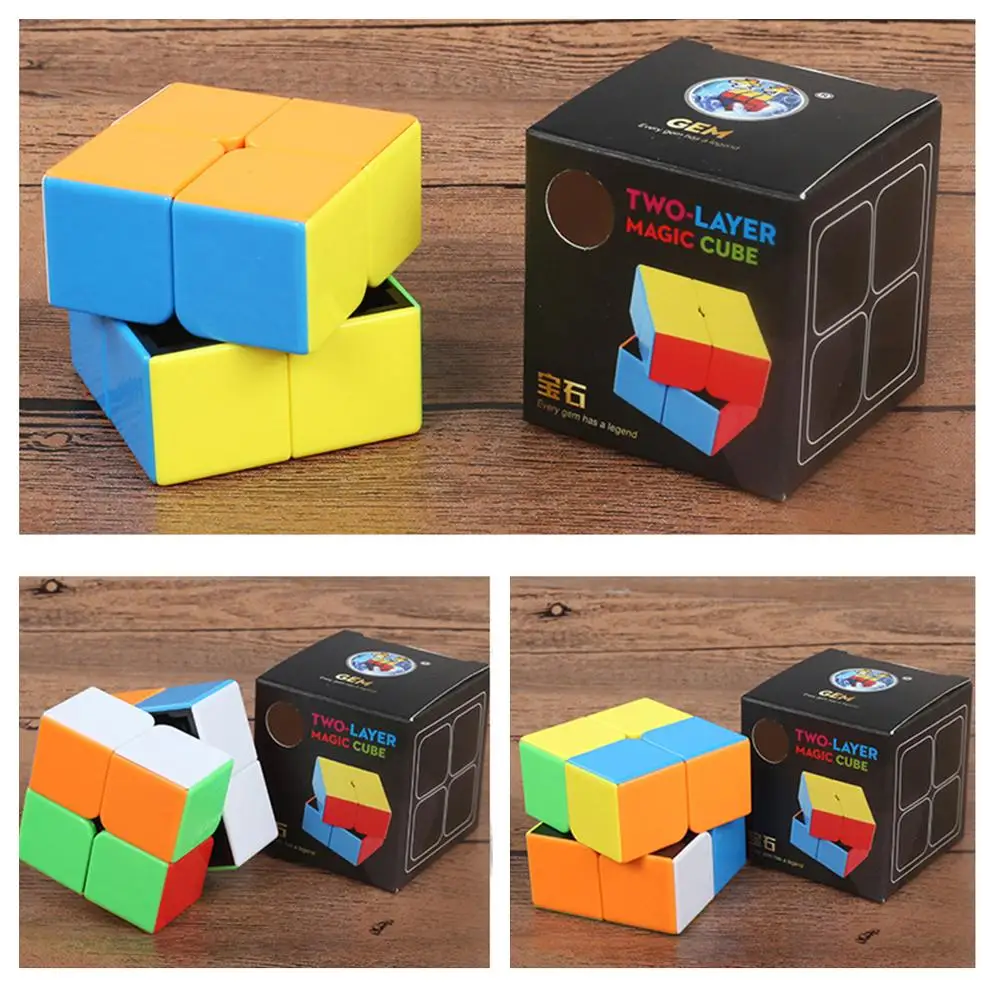 2019 Новое поступление Shengshou GEM Speedcubing 2x2 волшебный куб пазл игрушки для