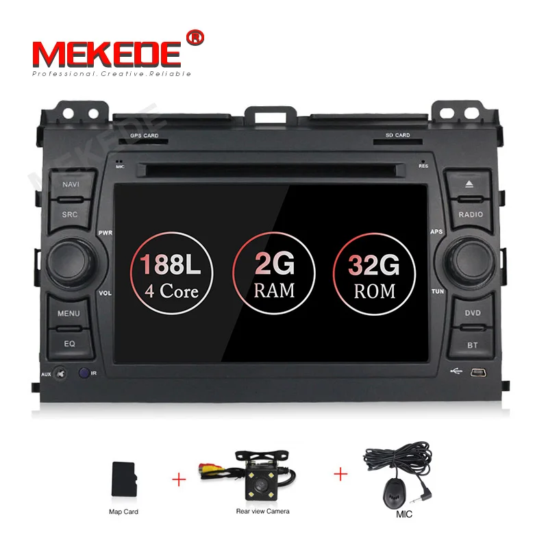 add camera Новое поступление! Mekede android 9,1 Автомобильная Мультимедийная система для Toyota Prado 120 2004-2009 с 2 Гб+ 32 ГБ gps навигация радио плеер - Цвет: add camera