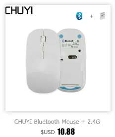 CHUYI беспроводная Bluetooth мышь, перезаряжаемая Бесшумная компьютерная игровая мышь с 6 кнопками, оптическая мышь для ПК, Xiaomi, ноутбука, геймера, мыши