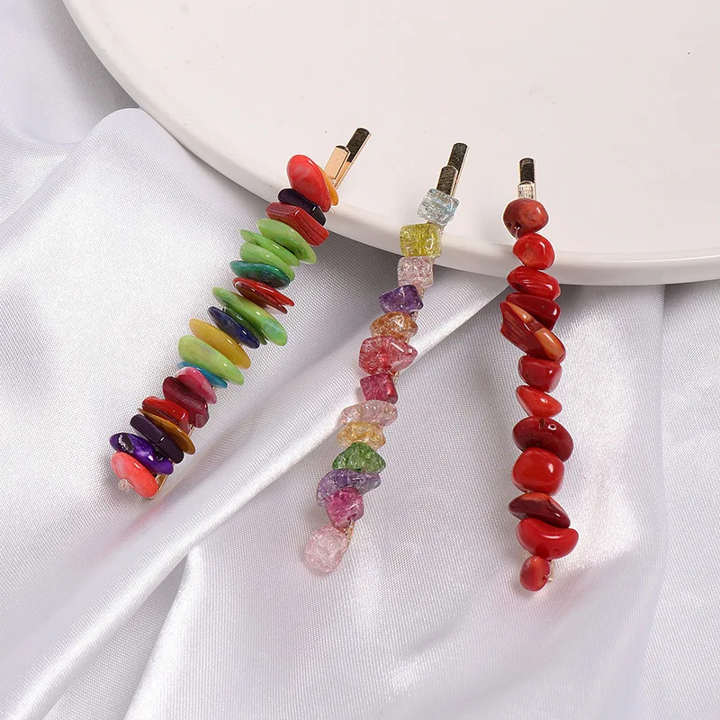 1 шт. заколки для волос с разноцветными камнями| |