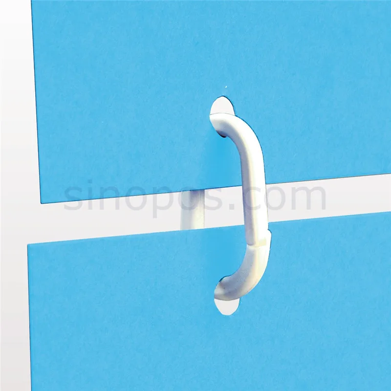 Пластиковое овальное кольцо 22 мм для переплета карточек и книг коллекционное