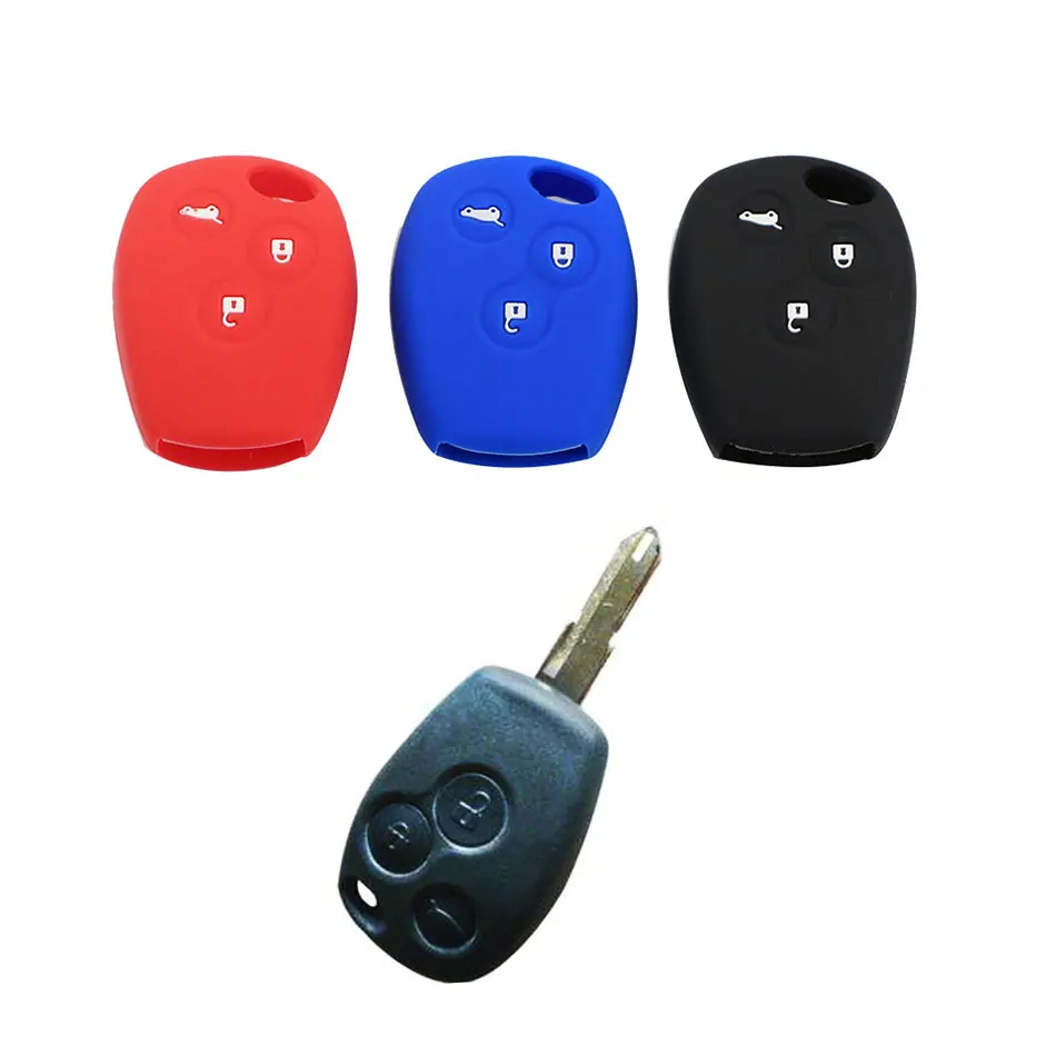 

Silicone Car Key Case Protector Cover 2/3 Buttons Fit for Renault Kangoo DACIA Scenic Megane Sandero Captur Twingo Modus