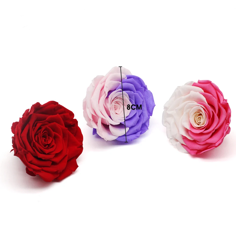 1 коробка Eternal Flores консерванты натуральные сухоцветы консервированные цветы бесморская Роза 8 см подарок на день Святого Валентина день рождения