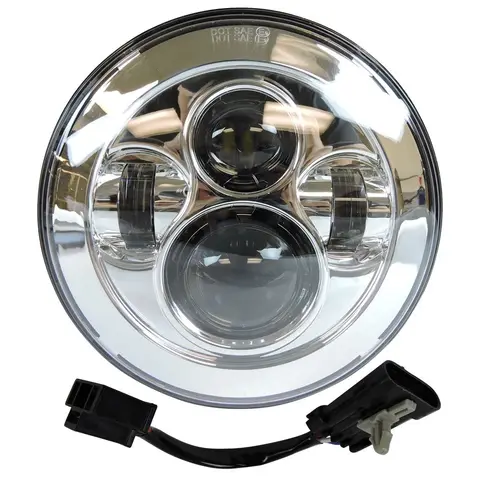 7 "хром светодиодный проектор фара 4,5" Туман прохождения света для Harley Davidson Road King Softail Electra Glide Night поезд Bad Boy