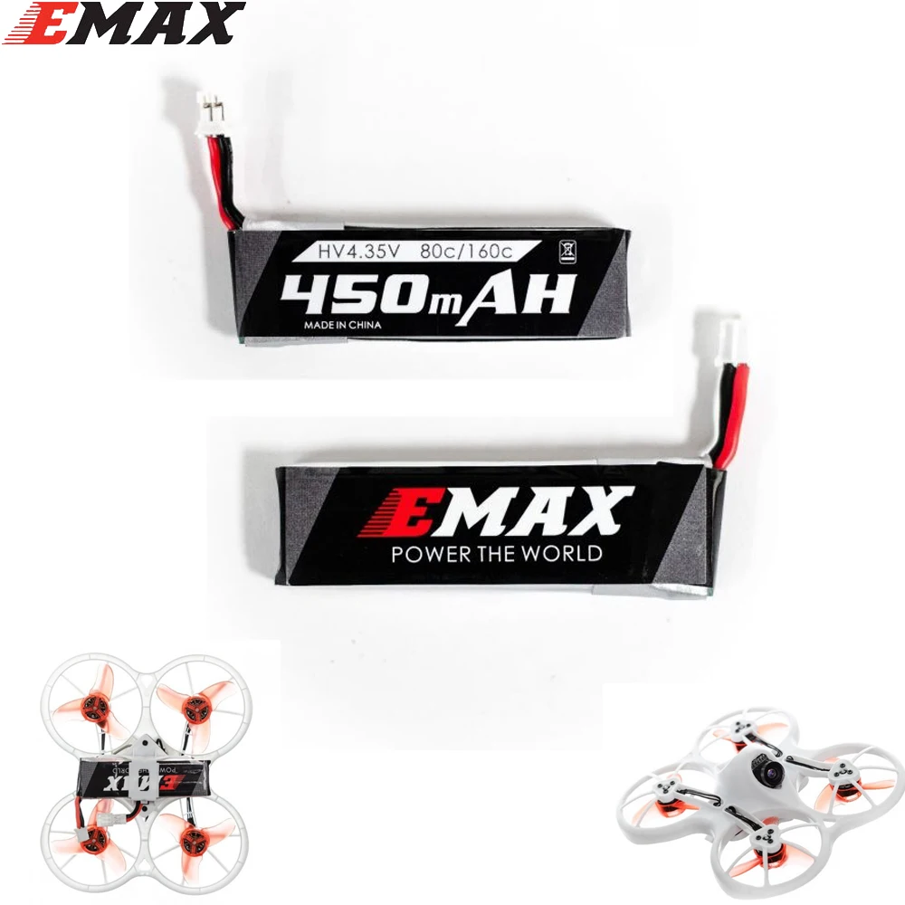 Emax Tinyhawk 1S 450MHA 80C литий полимерный аккумулятор PH2.0 для Avan RC FPV Drone|Детали и