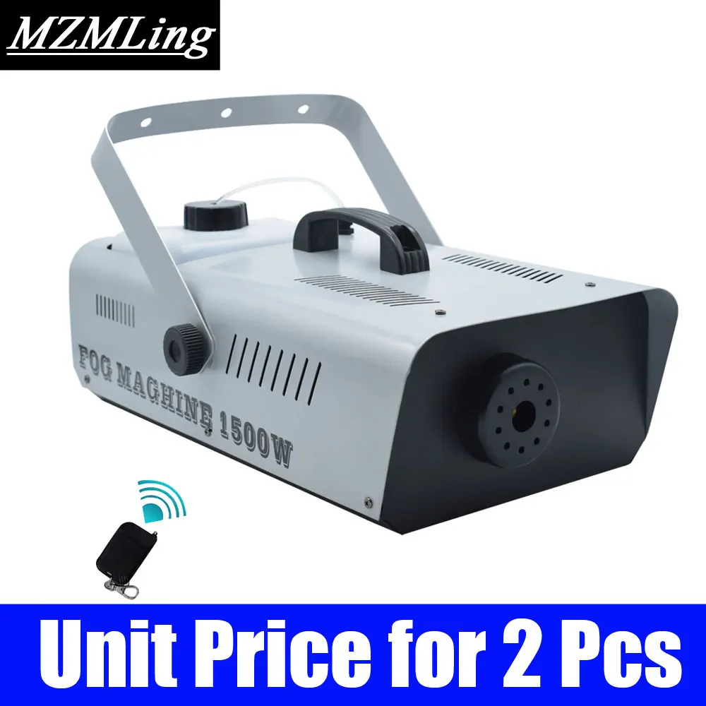 Unit Price for 2 Pcs 1500 Вт 3л противотуманная машина провода/дистанционное управление туманообразователь Дыма DJ/бар/вечерние/шоу/сценическая машина - Цвет: Unit Price for 2 Pcs