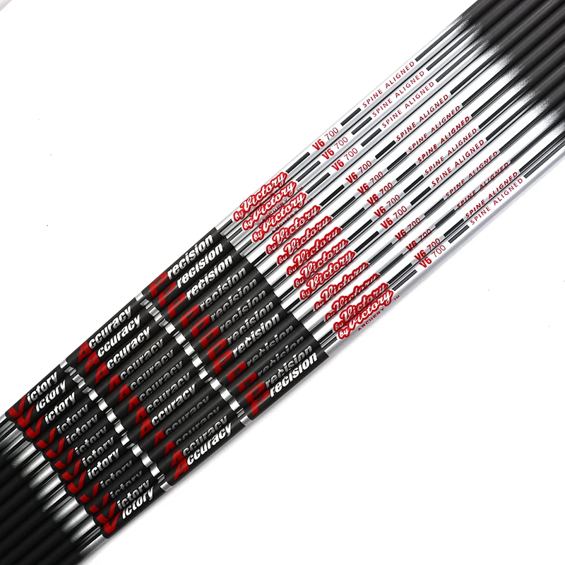 

12pcs 30" Archery 100% Pure Carbon Arrow Shafts Spine 700 800 900 ID4.2mm Arrow Tube for Recurve Bow Compound Shooting Hunting