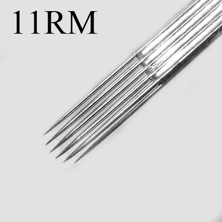 

50PCS Tattoo Set Tattoo Premade Needle 1211RM Sterilized Transparent Tip 11FT/MFT Tattoo Supplies Permanent Makeup Free Shipping