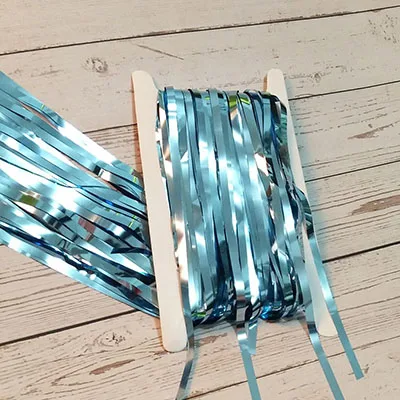 mirror blue 2 м 3 м 4 М Металлическая бахрома из фольги мерцающий фон свадебная вечеринка украшение стены фото стенд фон мишура блестящие занавески золото - Цвет: mirror blue