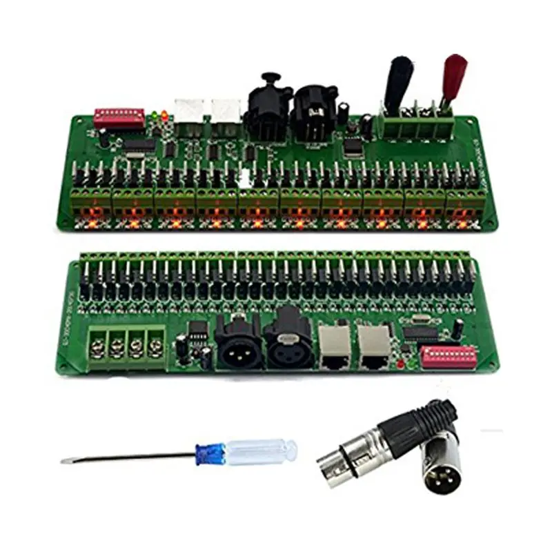 DMX светодиодный контроллер декодера для RGB светильник DMX512 диммер драйвер DC9-24V 2A/CH