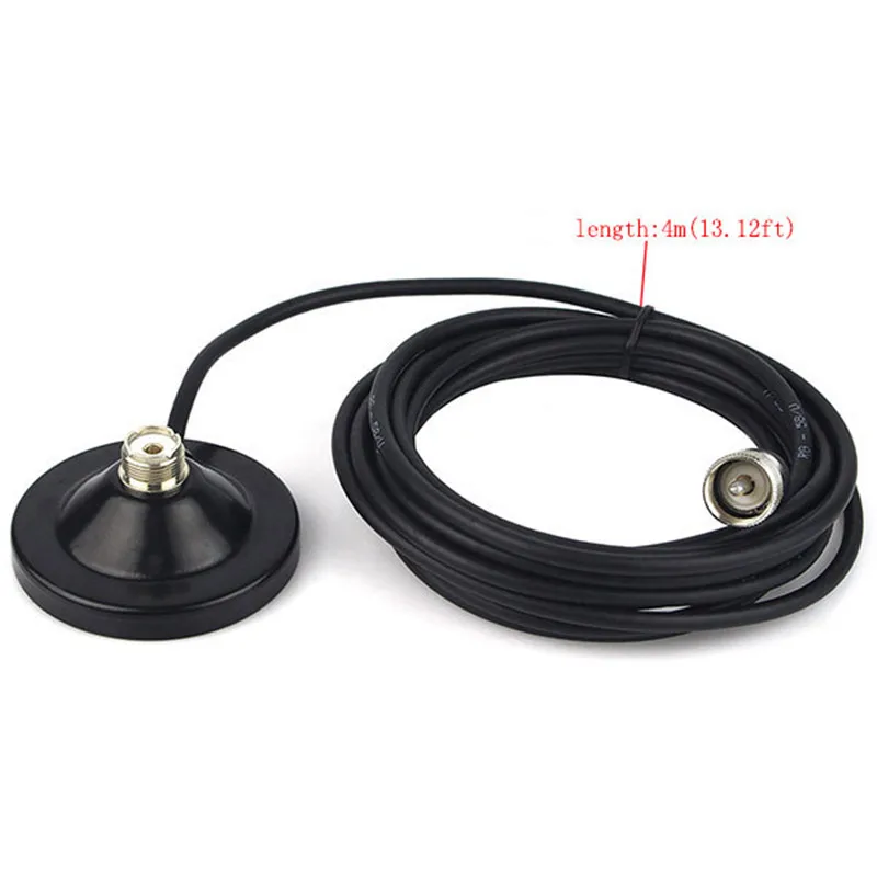 

NEW MS75 Mobile Car Antenna Magnetic Roof Mount Base with 4m Coaxial Cable UHF Male Connector