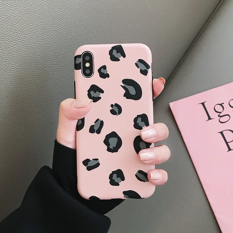 Soft TPU Phone Case For iPhone 6S Silicone Black Luxury Leopard Back Cover 7 6 7Plus XS Max X 8 |