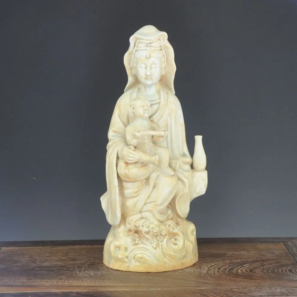 

Song dynasty antique white ceramic buddhist guanyin kwan yin statues figure sculpture