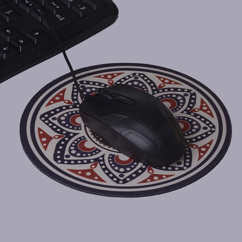 Винтажный богемный круглый компьютерный 3d игровой планшет коврик для мышки