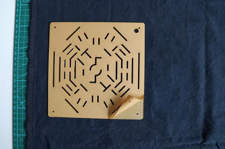 9 шт. Домашний Diy ручной инструмент аксессуар Япония Sashiko шаблон, шестигранный акриловый инструмент Прозрачный шаблон для вышивки S0383L