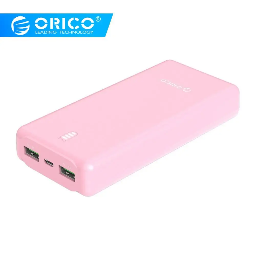 ORICO 10000 мАч Dual USB 5 В 2A внешний аккумулятор зарядное устройство для телефона со