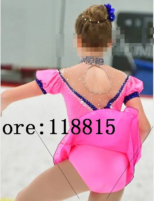

Figure Skating Clothing Pink Girls Competition Skating Clothes Women Ice Figure Sktaing Clothing Kids Ice Skating Clothes V34