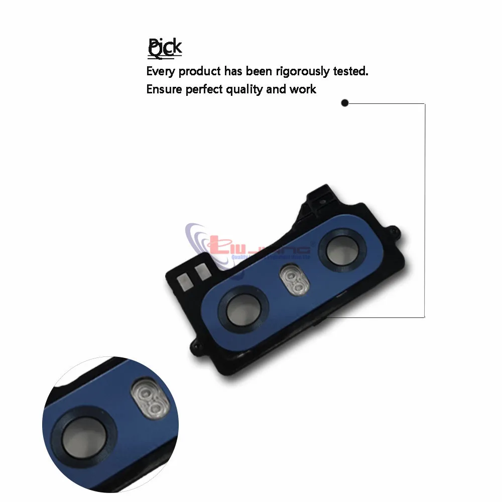 Оригинальный новый стеклянный чехол для объектива задней камеры и рамка вспышки