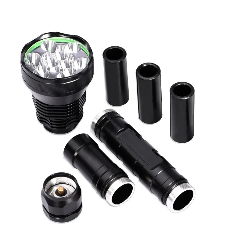 Tinhofire 9T6 12T6 супер-Высокая мощность CREE XM-L T6 светодиодный ОД 13800 люмен 5 режимов