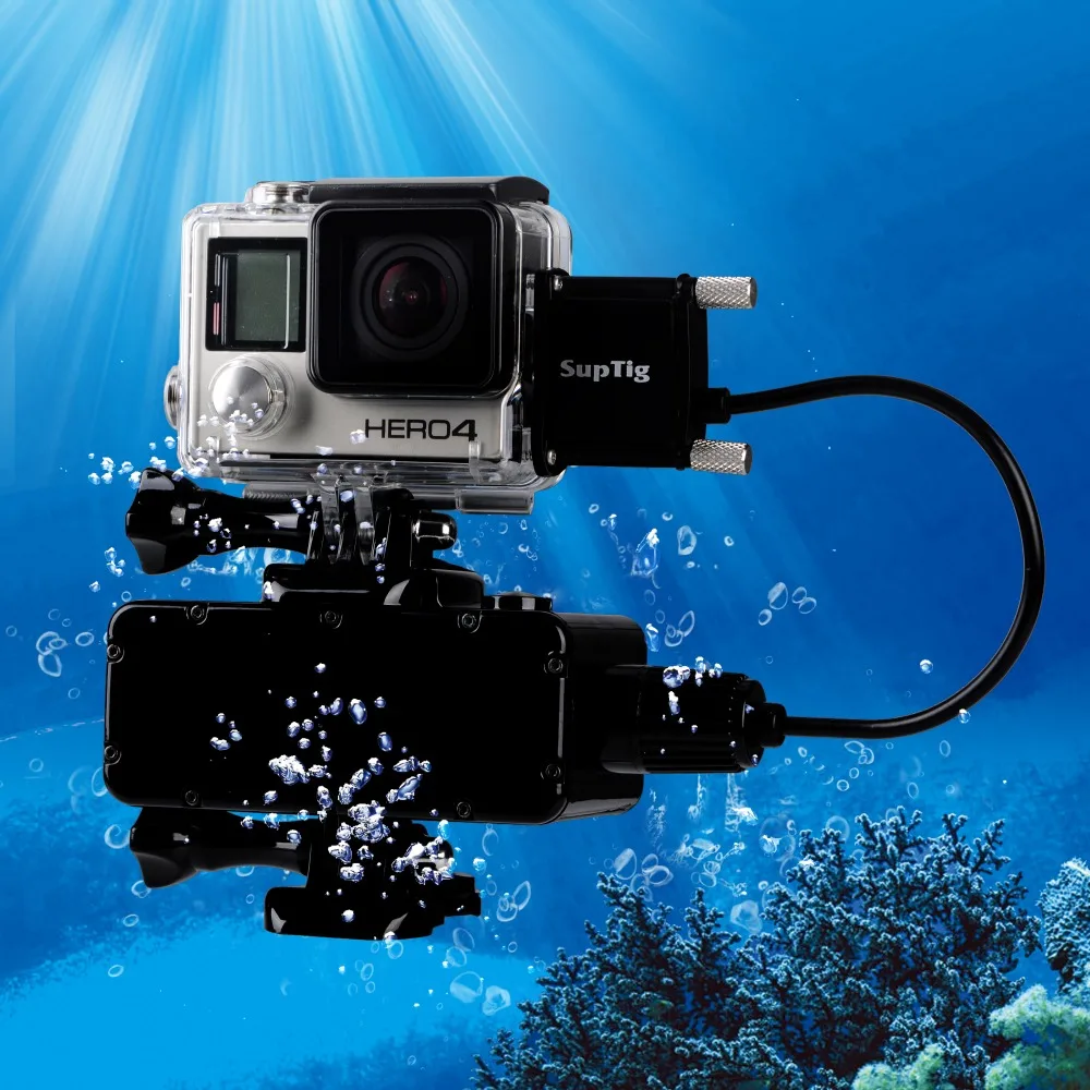 Для GoPro корпус перезаряжаемый водонепроницаемый для Hero 4 3 + Внешняя Спортивная