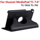 Чехол для планшета Huawei MediaPad T1 T2, кожаный чехол-книжка с поворотом на 7,0 градусов, с подставкой, T1-701U T1-701 701 701U, 360 дюйма