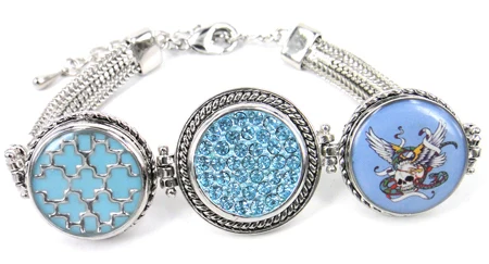 Браслет с металлическими пуговицами 1 8 2 см 3 шт.|button sofa|bracelet stampsbracelet white |