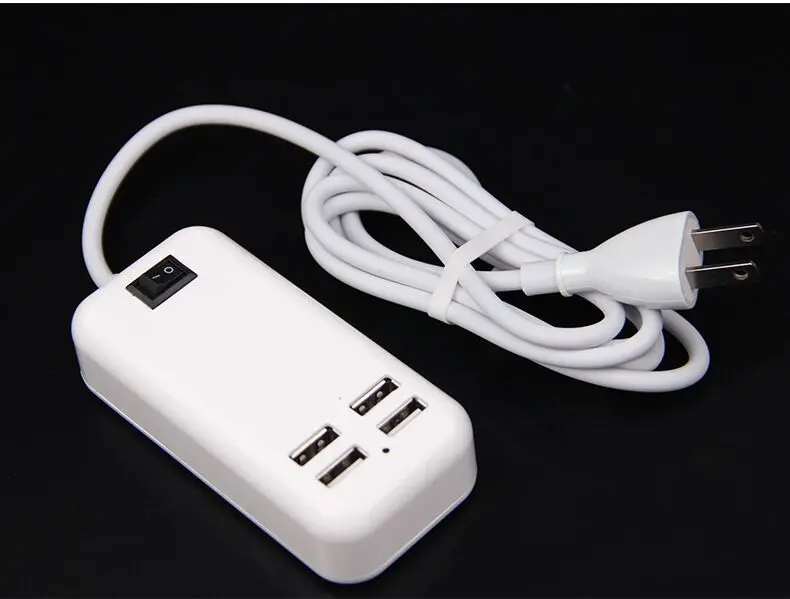 Ameec ЕС Plug 5V3A 4 Порты стены концентратора станция USB Зарядное устройство для
