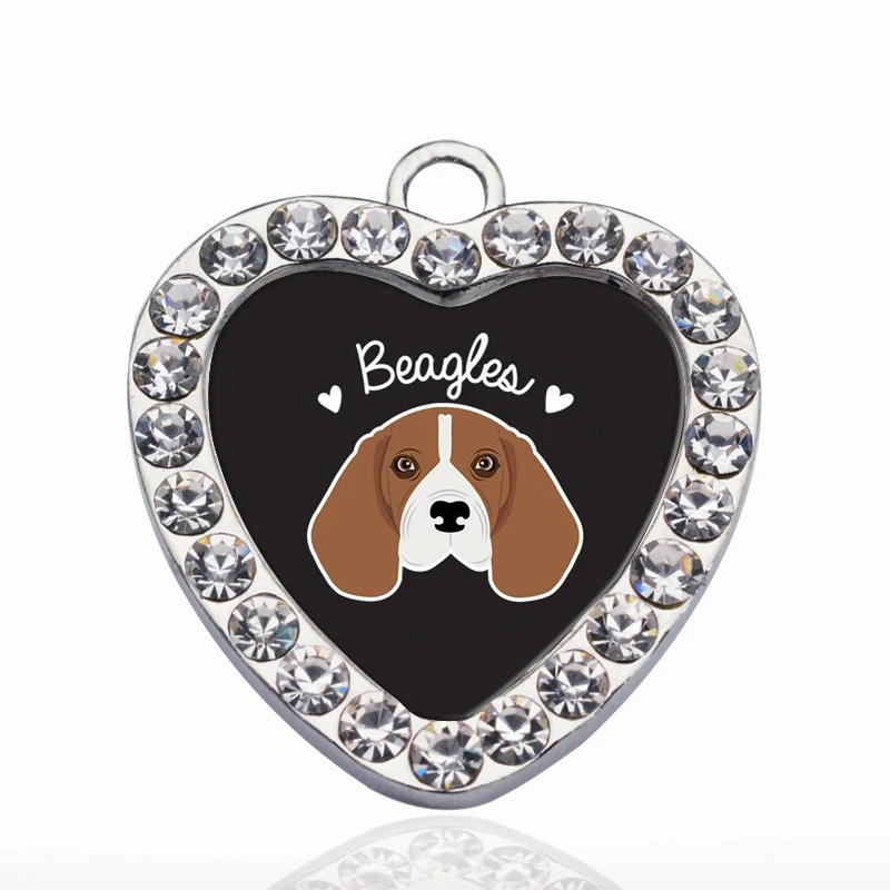 BEAGLE LOVER CIRCLE CHARM Charms для DIY ожерелья/браслета/чокер плавающий кулон|Шармы| |