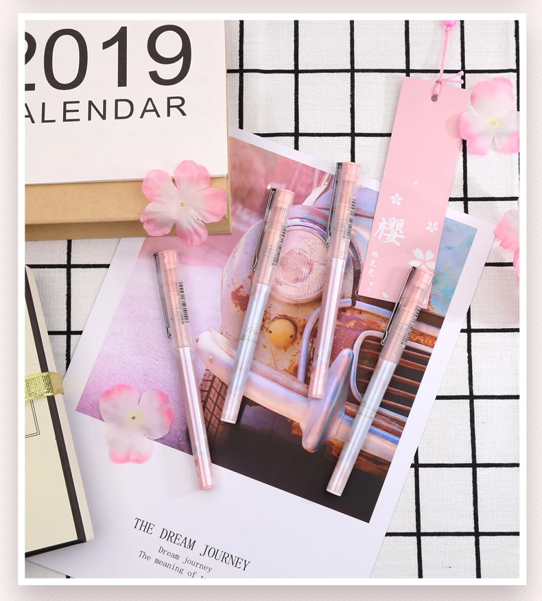12 шт. M& G Cherry Blossom серия ограниченная гелевая ручка 0,5 ручка для подписи H2610 Kawaii школьные принадлежности