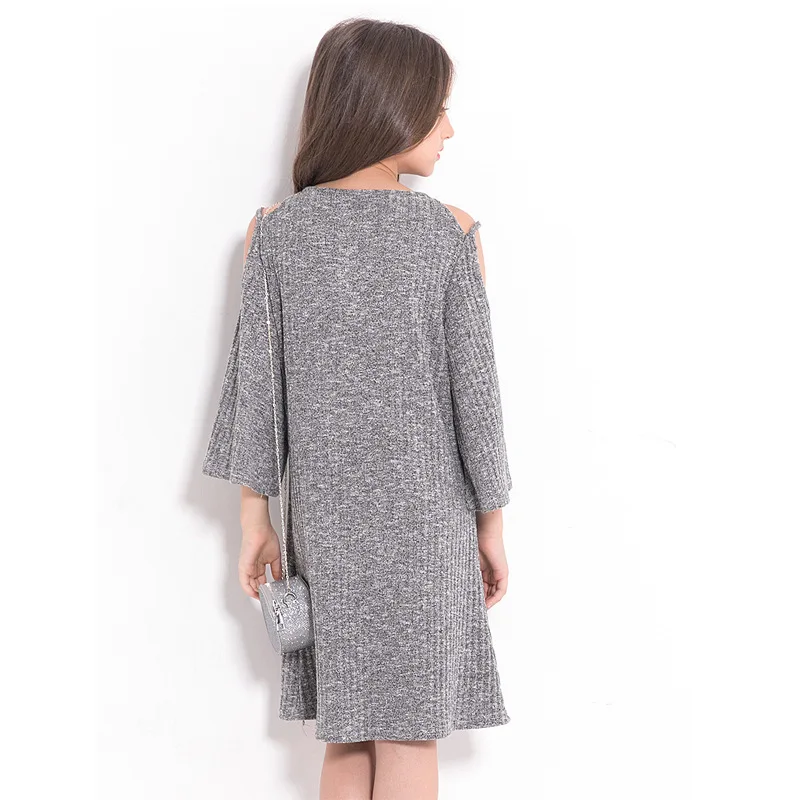 Dresses for Girls 11 years Off-shoulder Flare Sleeve Elegant Dress Girl 6 7 8 9 10 12 14 Teenage Clothing | Детская одежда и обувь