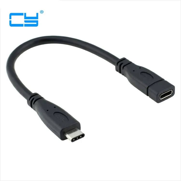 

Black & White 0.2m 0.5m 1m USB3.1 USB-C USB 3.1 type c Extension Cable Type-C Male to Female CM-CF data cable 20cm 50cm 100cm