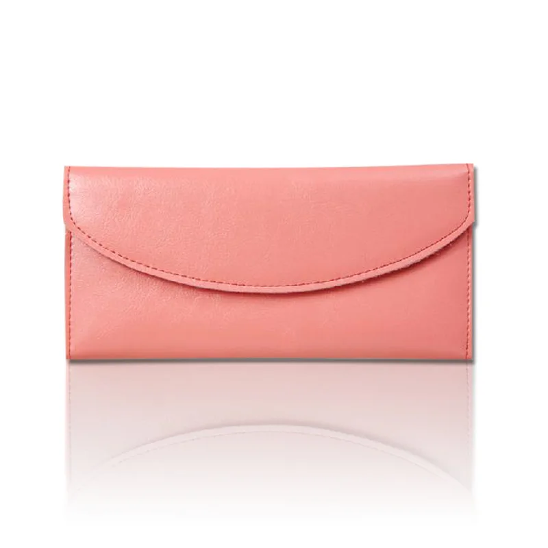 Простой и модный женский дизайнерский кошелек известного бренда из натуральной