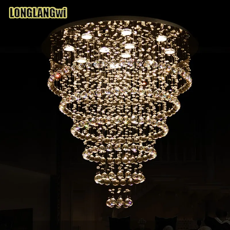 Новые светодиодный Светодиодные хрустальные люстры освещение лампа для